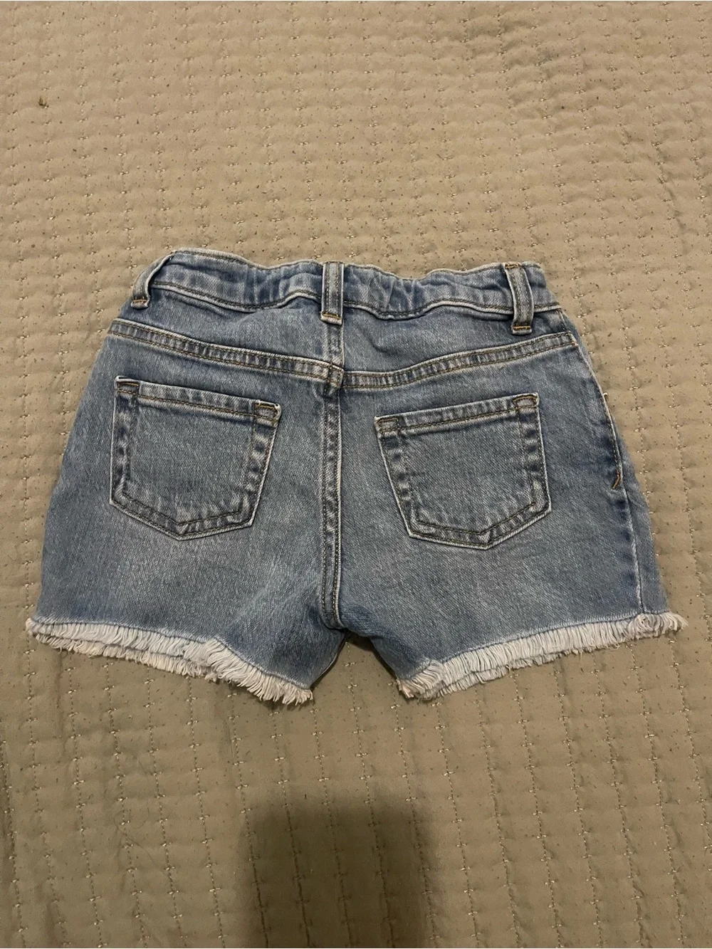 Cat & Jack Blue Denim Shorts with Embroidered Flowers